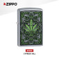 Immagine 2 - Zippo Accendino a Benzina Ricaricabile ed Antivento con Fantasia Cypress Hill - mod. 49010