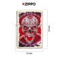Immagine 4 - Zippo Accendino a Benzina Ricaricabile ed Antivento con Fantasia Skull Design - mod. 49410 [TERMINATO]