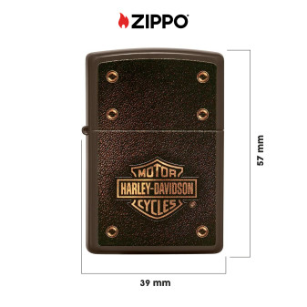 Accendino Zippo 49466 Harley-Davidson Ricaricabile Antivento