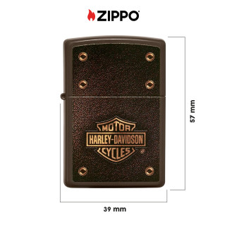 Accendino Zippo 49466 Harley-Davidson Ricaricabile Antivento