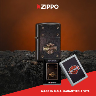 Accendino Zippo 49466 Harley-Davidson Ricaricabile Antivento