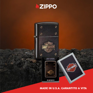 Accendino Zippo 49466 Harley-Davidson Ricaricabile Antivento