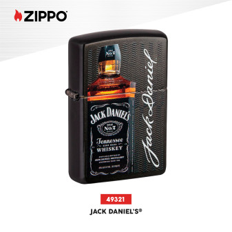 Accendino Zippo 49321 Jack Daniel's Ricaricabile Antivento
