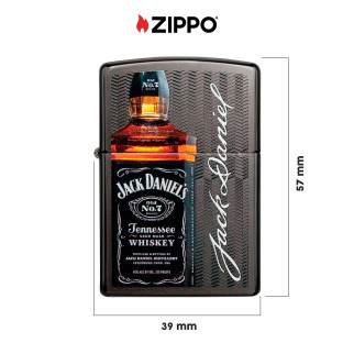 Accendino Zippo 49321 Jack Daniel's Ricaricabile Antivento