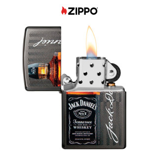 Accendino Zippo 49321 Jack Daniel's Ricaricabile Antivento