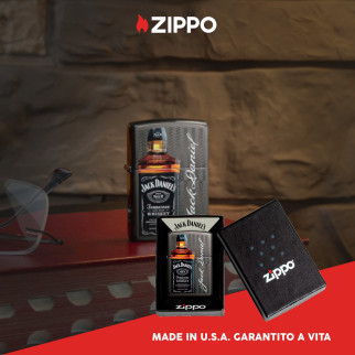 Accendino Zippo 49321 Jack Daniel's Ricaricabile Antivento