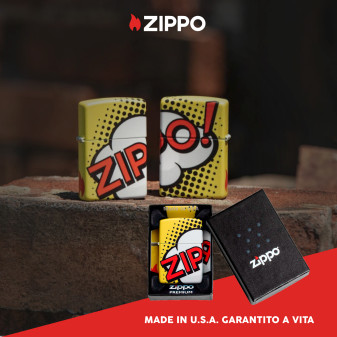 Accendino Zippo mod. 49533 Pop Art Ricaricabile Antivento