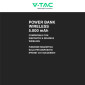 Immagine 4 - V-Tac VT-50005 Power Bank Wireless 5000mAh con Ricarica Rapida PD Attacco Magnetico e Display - SKU 7851
