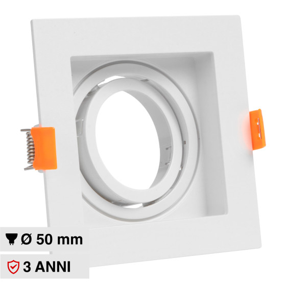 VT-933 Portafaretto Quadrato Bianco per GU10 GU5.3 V-Tac VT-933 Portafaretto Quadrato Bianco per GU10 GU5.3 V-Tac