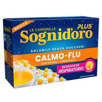 Sognid'oro Plus Calmo-Flu Camomilla Solubile per il Benessere Respiratorio -...