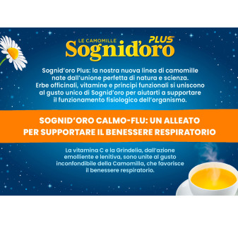Camomilla Solubile 14 Bustine Calmo-Flu Sognid'oro