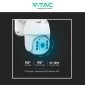 Immagine 8 - V-Tac Smart VT-11024-WIFI Telecamera di Sorveglianza Wi-Fi HD PTZ Sensore di Movimento Pannello Solare Colore Bianco - SKU 11618