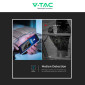 Immagine 10 - V-Tac Smart VT-11024-WIFI Telecamera di Sorveglianza Wi-Fi HD PTZ Sensore di Movimento Pannello Solare Colore Bianco - SKU 11618