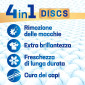 Immagine 4 - Dixan Discs Anti-Odore Detersivo per Lavatrice Azione 4in1 Pulito Profondo - Confezione da 23 Capsule