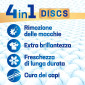 Immagine 4 - Dixan Discs Pulito e Igiene Detersivo per Lavatrice 4in1 Azione Igienizzante Pulito Profondo - 23 Capsule [TERMINATO]