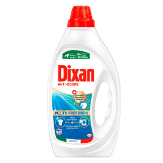 Detersivo Liquido Anti-Odore per Lavatrice 22 Lavaggi Dixan