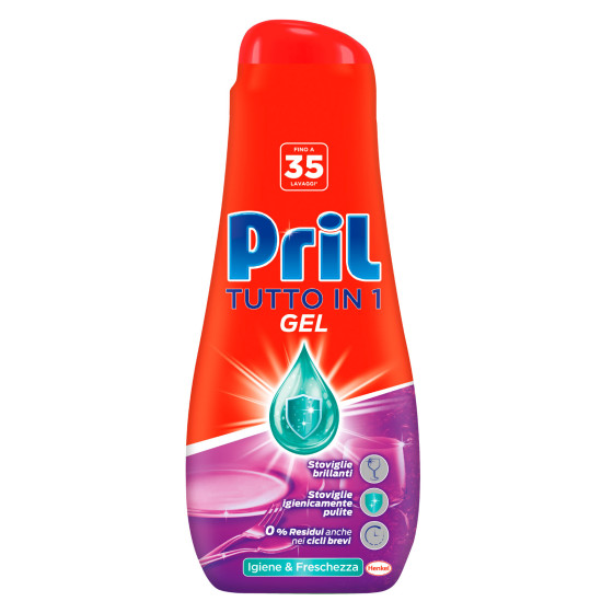 Gel Igiene e Freschezza per Lavastoviglie Pril Tutto In 1 Gel Igiene e Freschezza per Lavastoviglie Pril Tutto In 1