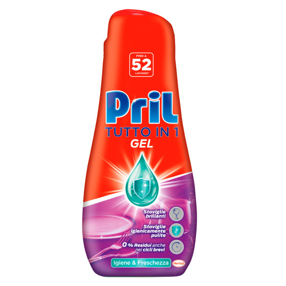 Gel per Lavastoviglie Igiene Pril Tutto In 1 da 936ml Gel per Lavastoviglie Igiene Pril Tutto In 1 da 936ml