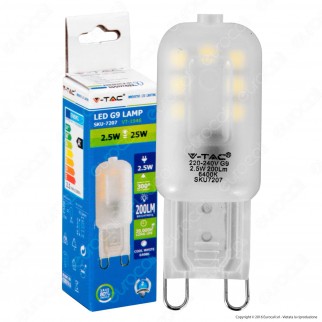 V-Tac VT-1946 Lampadina LED G9 2,5W Bulb - SKU 7205 / 7206 / 7207
