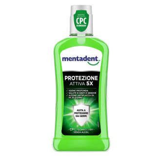 Collutorio Protezione Attiva 5x con Antibatterico Mentadent