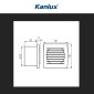 Immagine 5 - Kanlux Cyklon EOL100HT Aspiratore da Canale 19W IPX4 con Timer di Spegnimento e Sensore di Umidità - mod. 70936