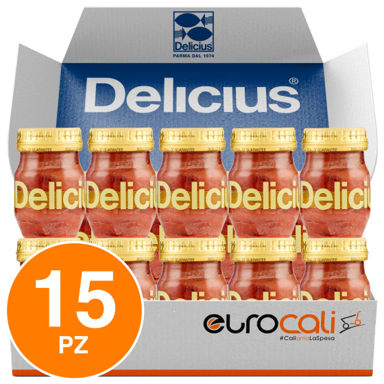 Filetti di Alici in Olio di Oliva 100% Naturale Delicius Filetti di Alici in Olio di Oliva 100% Naturale Delicius