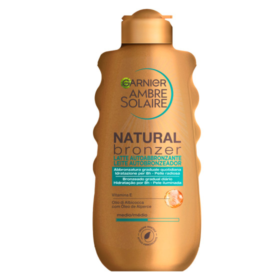 Natural Bronzer Latte Autoabbronzante Garnier Ambre Solaire Natural Bronzer Latte Autoabbronzante Garnier Ambre Solaire