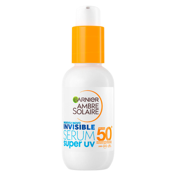 Invisible Serum UV Siero Viso SPF 50+ Garnier Ambre Solaire Invisible Serum UV Siero Viso SPF 50+ Garnier Ambre Solaire