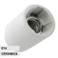 Kanlux HLDR-E14 Portalampada Zigrinato in Ceramica per Lampadine E14 Grigio - mod. 2170