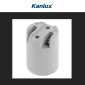 Immagine 5 - Kanlux HLDR-E14 Portalampada Zigrinato in Ceramica per Lampadine E14 Grigio - mod. 2170
