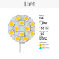 Immagine 4 - Life Lampadina LED G4 1.8W 12V Bulb Disc SMD - mod. 39.930124C30 / 39.930124F65