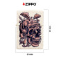 Immagine 4 - Zippo Accendino a Benzina Ricaricabile ed Antivento con Fantasia Skullshroom Design - mod. 49786 [TERMINATO]