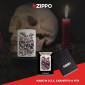 Immagine 6 - Zippo Accendino a Benzina Ricaricabile ed Antivento con Fantasia Skullshroom Design - mod. 49786 [TERMINATO]