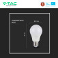 Immagine 8 - V-Tac Pro VT-211 Lampadina LED E27 10.5W Bulb A60 Goccia SMD Chip Samsung - SKU 21177 / 21178 / 21179