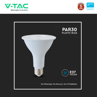 VT-230 LED E27 PAR Lamp 11W PAR30 Chip Samsung SMD V-Tac Pro