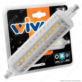 Wiva Lampadina LED R7s 10W L118 Tubolare - mod. 12100600 / 12100601