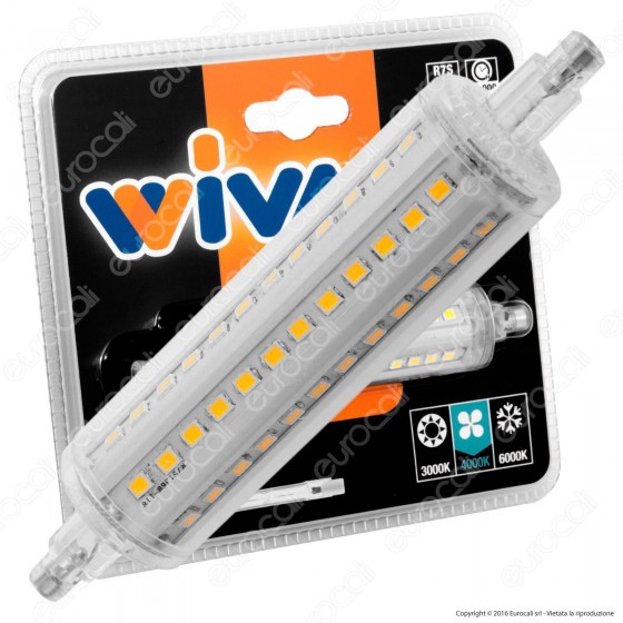 Wiva Lampadina LED R7s 10W L118 Tubolare - mod. 12100600 / 12100601 Wiva Lampadina LED R7s 10W L118 Tubolare - mod. 12100600 / 12100601