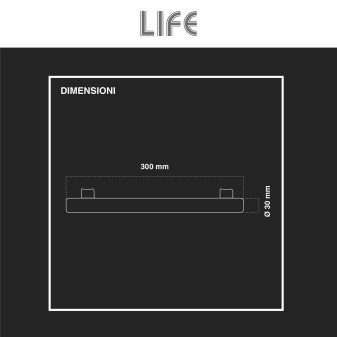 Linestra Lampadina LED S14s 9W Attacco Doppio 300mm Life