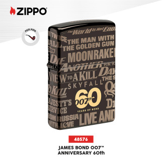 Accendino Zippo 48576 Pipa James Bond Anniversary Collection