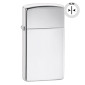 Immagine 1 - Zippo Accendino Slim a Benzina Ricaricabile ed Antivento High Polish Chrome - mod. 1610 [TERMINATO]