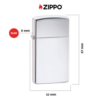 Accendino Zippo 1610 High Polish Chrome Antivento