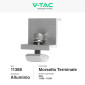Immagine 2 - V-Tac Morsetto Terminale in Alluminio per Installazione Pannelli Solari Fotovoltaici da 35mm - 4 Pezzi - SKU 11388