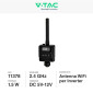 Immagine 2 - V-Tac VT-660000 Modulo Wi-Fi Antenna 2.4GHz per Controllo Inverter da Impianto Fotovoltaico - SKU 11378