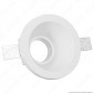 V-Tac VT 773RD Portafaretto Rotondo da Incasso in Gesso per Lampadine GU10 e GU5.3 - SKU 3654