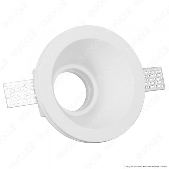 V-Tac VT 773RD Portafaretto Rotondo da Incasso in Gesso per Lampadine V-Tac VT 773RD Portafaretto Rotondo da Incasso in Gesso per Lampadine