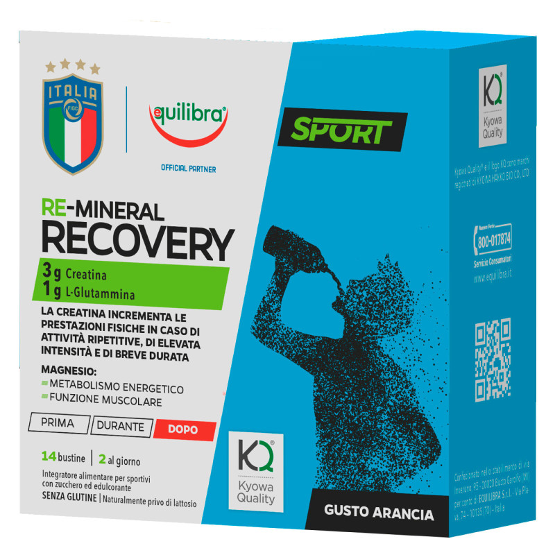 Equilibra Integratore per lo Sport Re-Mineral Recovery Gusto Arancia