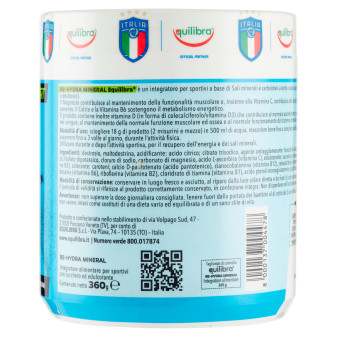 Equilibra Integratore per lo Sport Re-Hydra Mineral Recupero Energetico