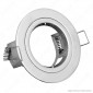 V-Tac VT-774 Portafaretto Rotondo da Incasso per Lampadine GU10 e GU5.3 - SKU 3644