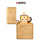 Immagine 5 - Zippo Accendino a Benzina Ricaricabile ed Antivento Tumbled Brass - mod. 49477