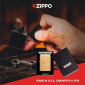 Immagine 6 - Zippo Accendino a Benzina Ricaricabile ed Antivento Tumbled Brass - mod. 49477